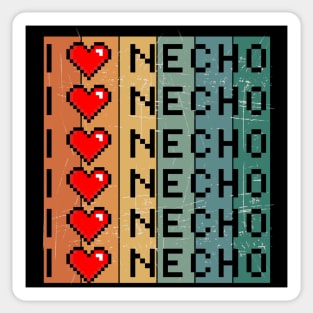 I heart Necho -Retro Sticker